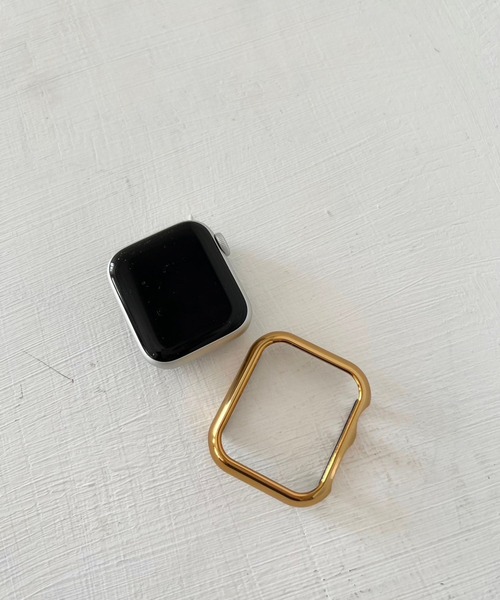 Me%(ミィパーセント)の「ツヤメタルAppleWatch画面カバー(デジタル腕時計・レディース・グレー/ピンク/イエロー・40/38/41)」の14枚目の写真