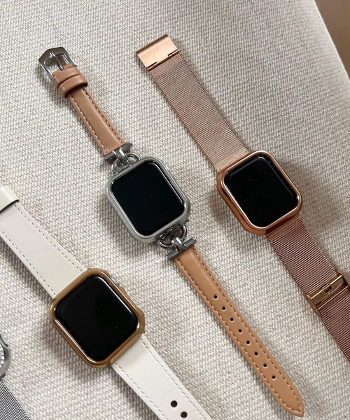 セール】ツヤメタルAppleWatch画面カバー（デジタル腕時計）｜Me