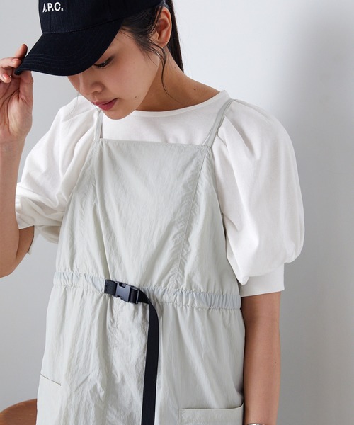 forksy.(フォルクシー)の「【forksy.】バルーンパフスリーブTシャツ(Tシャツ/カットソー・レディース・グレイッシュベージュ/ブラック/オフホワイト/ライム/ピンク・FREE)」の21枚目の写真