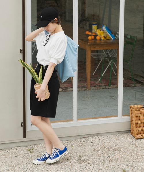 forksy.(フォルクシー)の「【forksy.】バルーンパフスリーブTシャツ(Tシャツ/カットソー・レディース・グレイッシュベージュ/ブラック/オフホワイト/ライム/ピンク・FREE)」の13枚目の写真