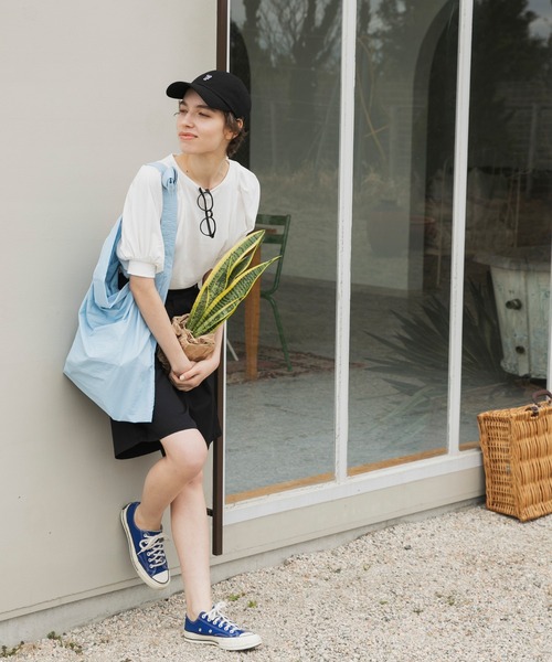 forksy.(フォルクシー)の「【forksy.】バルーンパフスリーブTシャツ(Tシャツ/カットソー・レディース・グレイッシュベージュ/ブラック/オフホワイト/ライム/ピンク・FREE)」の15枚目の写真