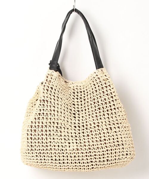 m.f.editorial（エムエフエディトリアル）の「タッセル付 トートバッグ A4対応（トートバッグ・レディース・ターコイズブルー/アイボリー/オレンジ・FREE）」の4枚目の写真