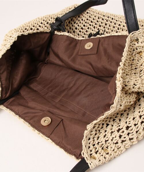 m.f.editorial（エムエフエディトリアル）の「タッセル付 トートバッグ A4対応（トートバッグ・レディース・ターコイズブルー/アイボリー/オレンジ・FREE）」の6枚目の写真