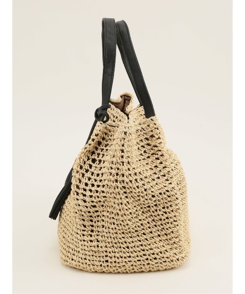 m.f.editorial（エムエフエディトリアル）の「タッセル付 トートバッグ A4対応（トートバッグ・レディース・ターコイズブルー/アイボリー/オレンジ・FREE）」の9枚目の写真