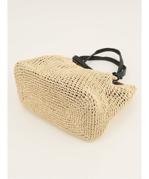 m.f.editorial（エムエフエディトリアル）の「タッセル付 トートバッグ A4対応（トートバッグ・レディース・ターコイズブルー/アイボリー/オレンジ・FREE）」の11枚目の写真