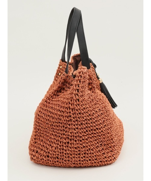 m.f.editorial（エムエフエディトリアル）の「タッセル付 トートバッグ A4対応（トートバッグ・レディース・ターコイズブルー/アイボリー/オレンジ・FREE）」の15枚目の写真