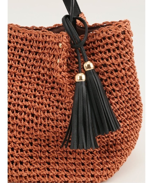 m.f.editorial（エムエフエディトリアル）の「タッセル付 トートバッグ A4対応（トートバッグ・レディース・ターコイズブルー/アイボリー/オレンジ・FREE）」の18枚目の写真