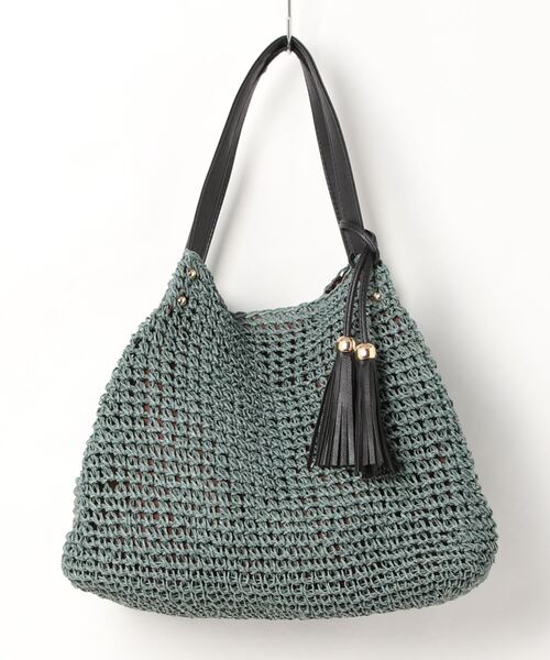 m.f.editorial（エムエフエディトリアル）の「タッセル付 トートバッグ A4対応（トートバッグ・レディース・ターコイズブルー/アイボリー/オレンジ・FREE）」の20枚目の写真