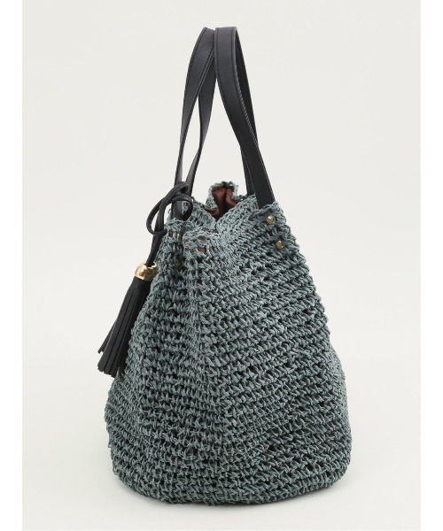 m.f.editorial（エムエフエディトリアル）の「タッセル付 トートバッグ A4対応（トートバッグ・レディース・ターコイズブルー/アイボリー/オレンジ・FREE）」の21枚目の写真