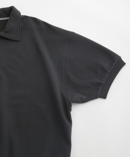 NANO universe(ナノユニバース)の「SPORTS WEAR/別注 ハーフジップ S/S(スウェット・メンズ・スミクロ/オートミール/ボルドー・S/M/L)」の6枚目の写真