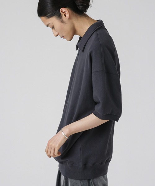 NANO universe(ナノユニバース)の「SPORTS WEAR/別注 ハーフジップ S/S(スウェット・メンズ・スミクロ/オートミール/ボルドー・S/M/L)」の19枚目の写真