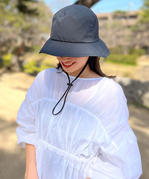 KOBE LETTUCE（コウベレタス）の「[ 水陸両用 ] UVカットポケッタブルハット（ハット・レディース・タン/ネイビー/ライトカーキ/ブラック・FREE）」の8枚目の写真