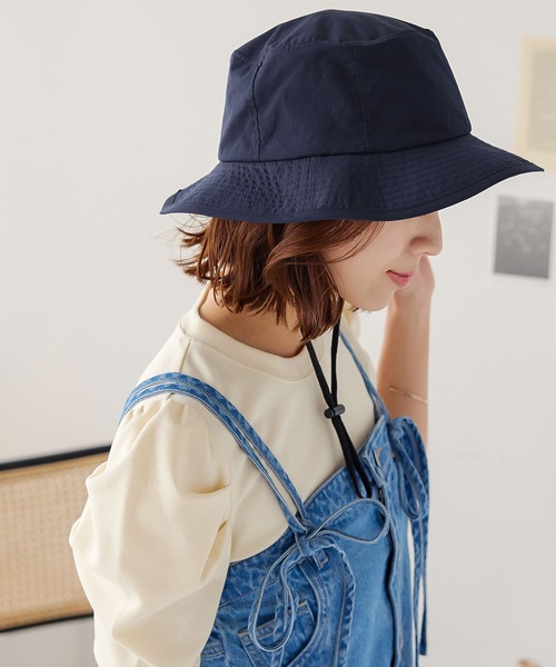 KOBE LETTUCE（コウベレタス）の「[ 水陸両用 ] UVカットポケッタブルハット（ハット・レディース・タン/ネイビー/ライトカーキ/ブラック・FREE）」の11枚目の写真