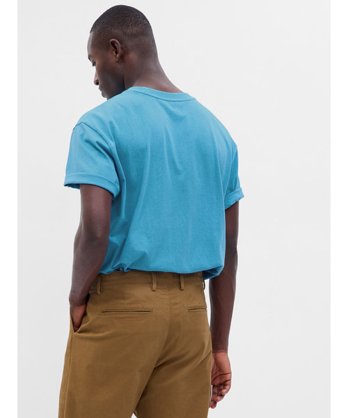 GAP(ギャップ)の「GAPビッグロゴ Tシャツ(ユニセックス)(Tシャツ/カットソー・メンズ・オレンジ系その他/ブルー・S/XL/M/L/XS)」の5枚目の写真