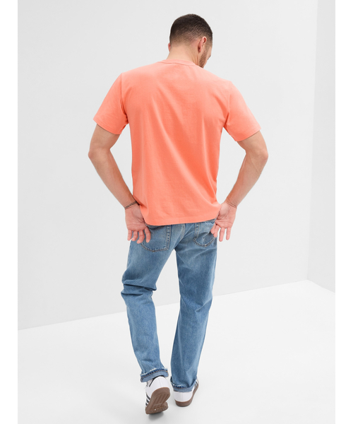 GAP(ギャップ)の「GAPビッグロゴ Tシャツ(ユニセックス)(Tシャツ/カットソー・メンズ・オレンジ系その他/ブルー・S/XL/M/L/XS)」の6枚目の写真
