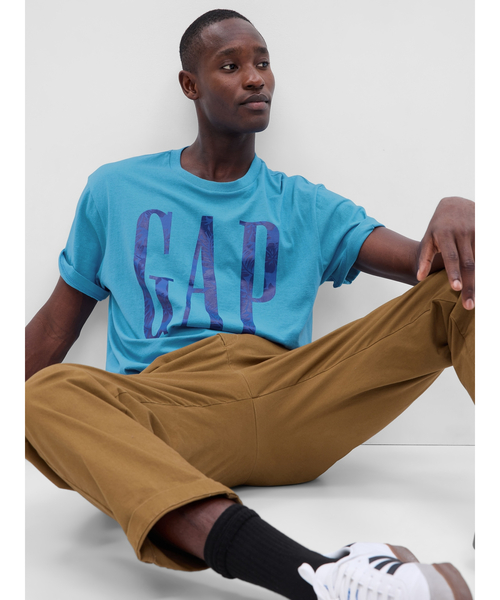 GAP(ギャップ)の「GAPビッグロゴ Tシャツ(ユニセックス)(Tシャツ/カットソー・メンズ・オレンジ系その他/ブルー・S/XL/M/L/XS)」の7枚目の写真