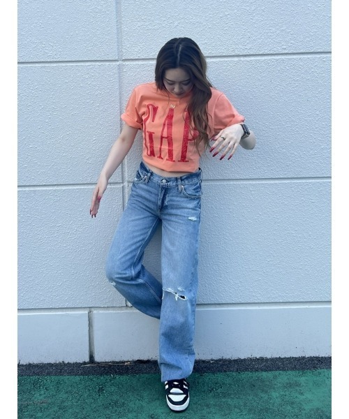 GAP(ギャップ)の「GAPビッグロゴ Tシャツ(ユニセックス)(Tシャツ/カットソー・メンズ・オレンジ系その他/ブルー・S/XL/M/L/XS)」の11枚目の写真