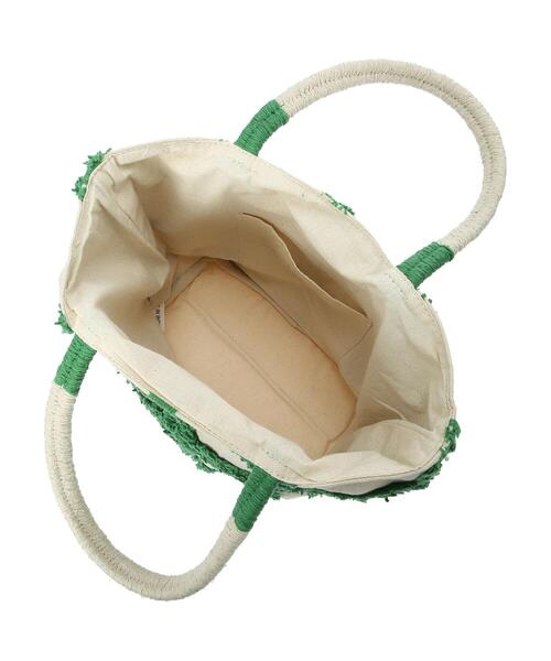 Green　Parks（グリーンパークス）の「・タフトチェックトートバッグ（トートバッグ・レディース・イエロー/グリーン・FREE）」の6枚目の写真