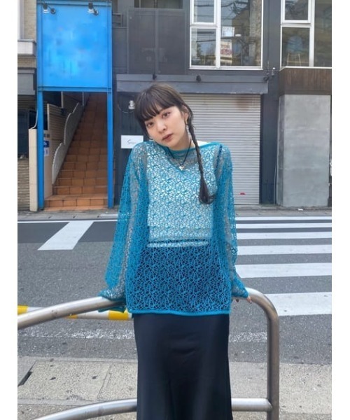 THROW by SLY(スローバイスライ)の「THROW ASYMMETRY 2P TANKTOP アシンメトリー 2ピース タンクトップ セット アシンメトリー クロップ丈(タンクトップ・レディース・ホワイト/ブラック/パープル・FREE)」の18枚目の写真