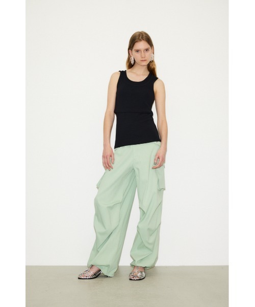 THROW by SLY(スローバイスライ)の「THROW ASYMMETRY 2P TANKTOP アシンメトリー 2ピース タンクトップ セット アシンメトリー クロップ丈(タンクトップ・レディース・ホワイト/ブラック/パープル・FREE)」の11枚目の写真