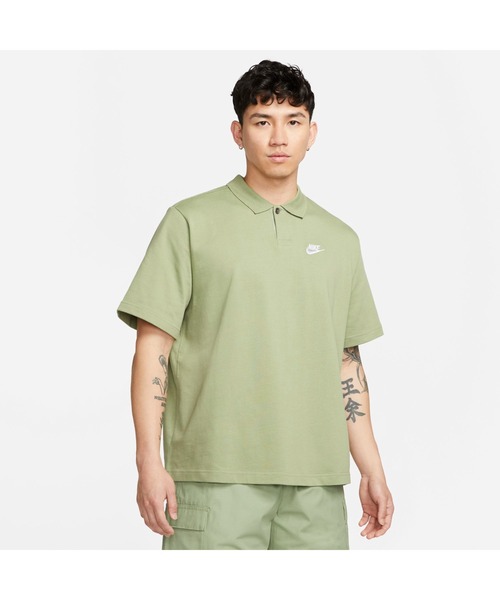 NIKE（ナイキ）の「ナイキ NIKE ナイキ クラブ マッチアップ PQ O S/S ポロ（ポロシャツ・メンズ・グリーン/ブラック・M/LL/L）」の2枚目の写真