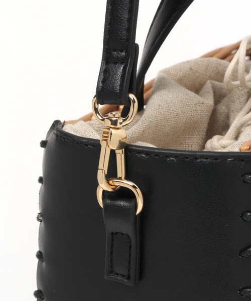 LEPSIM（レプシィム）の「ウィロー＊フェイクレザーコンビBAG　180677（ショルダーバッグ・レディース・ブラック/ブラウン・ONE SIZE）」の14枚目の写真