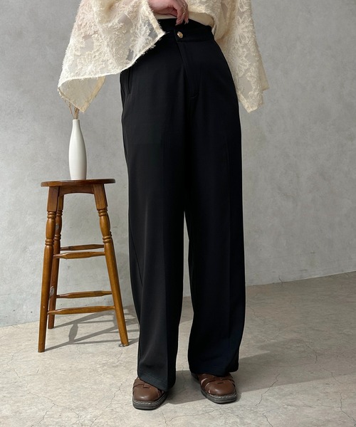 apres jour clair（アプレジュールクレア）の「【apres jour calir】アシメデザインスラックス【ZOZOTOWN限定アイテム】（その他パンツ・レディース・ブラウン系その他/ブラック/ライトベージュ・フリー/X-LARGE）」の19枚目の写真