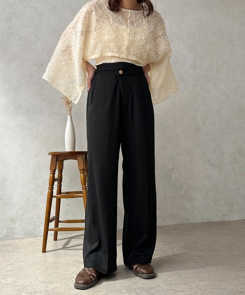 apres jour clair（アプレジュールクレア）の「【apres jour calir】アシメデザインスラックス【ZOZOTOWN限定アイテム】（その他パンツ・レディース・ブラウン系その他/ブラック/ライトベージュ・フリー/X-LARGE）」の22枚目の写真