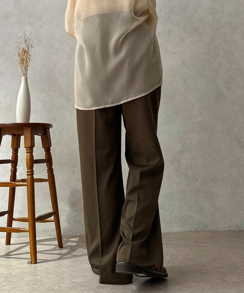 apres jour clair（アプレジュールクレア）の「【apres jour calir】アシメデザインスラックス【ZOZOTOWN限定アイテム】（その他パンツ・レディース・ブラウン系その他/ブラック/ライトベージュ・フリー/X-LARGE）」の11枚目の写真