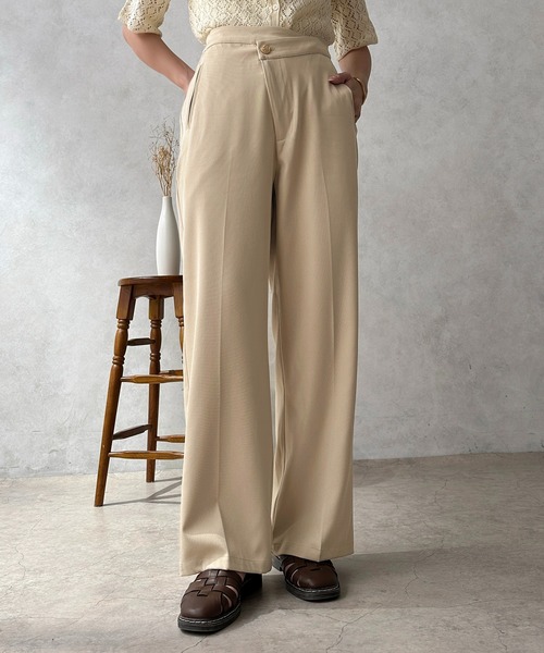 apres jour clair（アプレジュールクレア）の「【apres jour calir】アシメデザインスラックス【ZOZOTOWN限定アイテム】（その他パンツ・レディース・ブラウン系その他/ブラック/ライトベージュ・フリー/X-LARGE）」の7枚目の写真