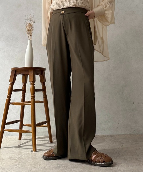 apres jour clair（アプレジュールクレア）の「【apres jour calir】アシメデザインスラックス【ZOZOTOWN限定アイテム】（その他パンツ・レディース・ブラウン系その他/ブラック/ライトベージュ・フリー/X-LARGE）」の6枚目の写真