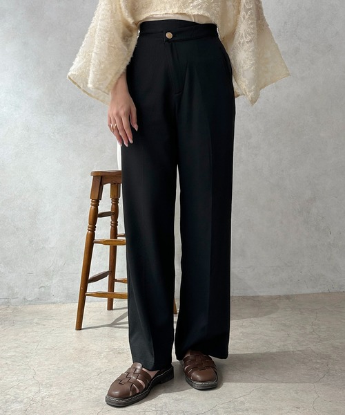 apres jour clair（アプレジュールクレア）の「【apres jour calir】アシメデザインスラックス【ZOZOTOWN限定アイテム】（その他パンツ・レディース・ブラウン系その他/ブラック/ライトベージュ・フリー/X-LARGE）」の8枚目の写真