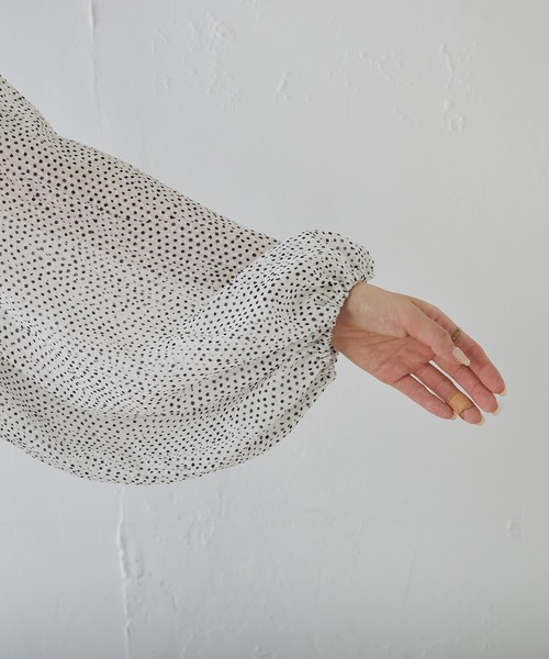 PUAL CE CIN（ピュアルセシン）の「【Du noir】ドット柄ワンピース（ワンピース・レディース・ホワイト系/ブラック系・FREE）」の16枚目の写真