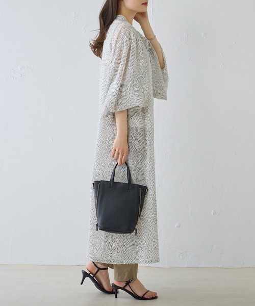 PUAL CE CIN（ピュアルセシン）の「【Du noir】ドット柄ワンピース（ワンピース・レディース・ホワイト系/ブラック系・FREE）」の6枚目の写真