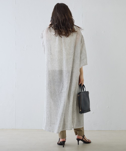 PUAL CE CIN（ピュアルセシン）の「【Du noir】ドット柄ワンピース（ワンピース・レディース・ホワイト系/ブラック系・FREE）」の7枚目の写真