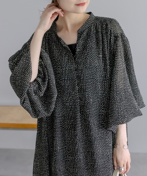 PUAL CE CIN（ピュアルセシン）の「【Du noir】ドット柄ワンピース（ワンピース・レディース・ホワイト系/ブラック系・FREE）」の21枚目の写真