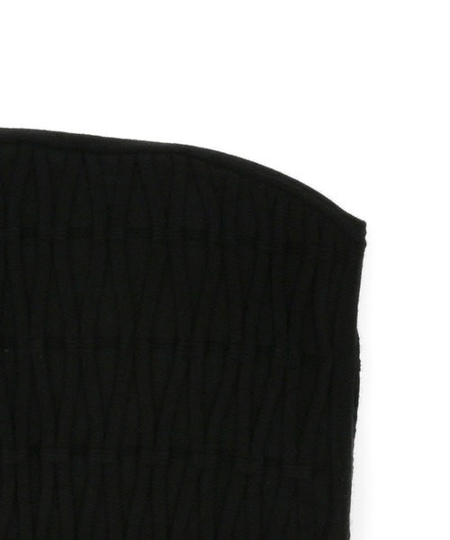 ADAM ET ROPE'（アダムエロペ）の「【サステナブル・セットアップ対応・WEB限定】チェック＆リブニットブラトップ（チューブトップ・レディース・ブラック/オフホワイト/ブラック系その他2・FREE）」の14枚目の写真