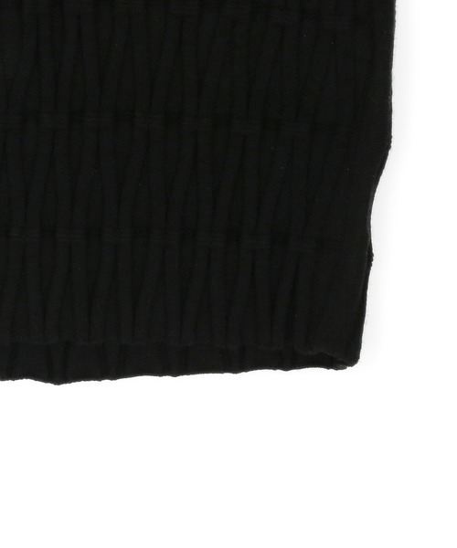 ADAM ET ROPE'（アダムエロペ）の「【サステナブル・セットアップ対応・WEB限定】チェック＆リブニットブラトップ（チューブトップ・レディース・ブラック/オフホワイト/ブラック系その他2・FREE）」の15枚目の写真