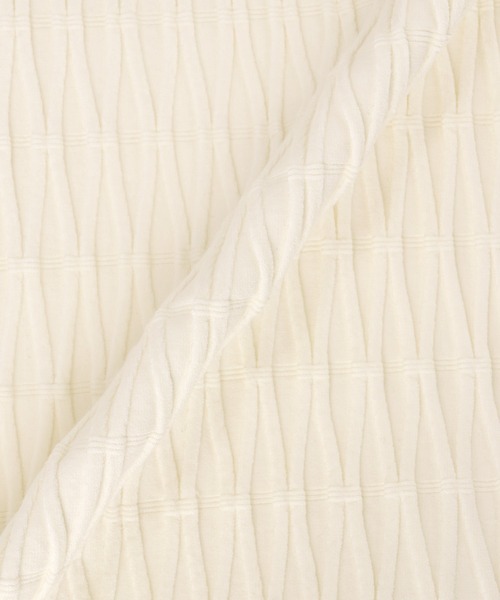 ADAM ET ROPE'（アダムエロペ）の「【サステナブル・セットアップ対応・WEB限定】チェック＆リブニットブラトップ（チューブトップ・レディース・ブラック/オフホワイト/ブラック系その他2・FREE）」の21枚目の写真