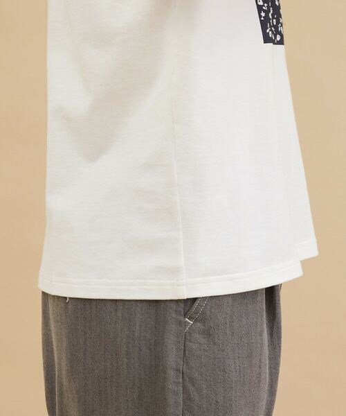 FRAPBOIS（フラボア）の「テイスフラワーT（Tシャツ/カットソー・レディース・ブラック/ホワイト・1/2）」の12枚目の写真