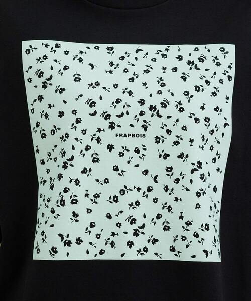FRAPBOIS（フラボア）の「テイスフラワーT（Tシャツ/カットソー・レディース・ブラック/ホワイト・1/2）」の13枚目の写真