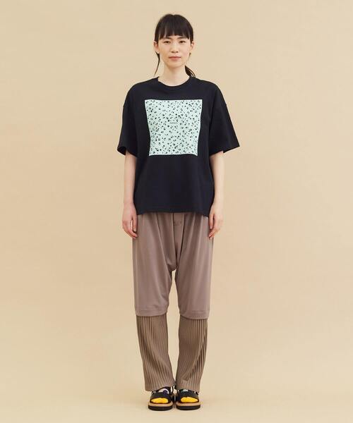 FRAPBOIS（フラボア）の「テイスフラワーT（Tシャツ/カットソー・レディース・ブラック/ホワイト・1/2）」の5枚目の写真