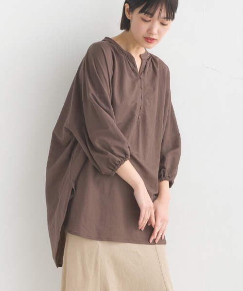 DMO AFBOOST起毛Hネック袖リブ LCZ5ｘ3ｍｍSDオーダー料込 Y / ORGANIC COTTON JERSEY BOAT NECK P/O | YLÈVE（イレーヴ