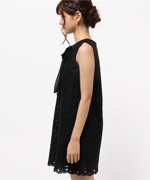 JILL STUART（ジルスチュアート）の「ベラレースオーガンジー刺繍ワンピース（ワンピース・レディース・ブラック/ホワイト/ピンク・0/2/4）」の12枚目の写真