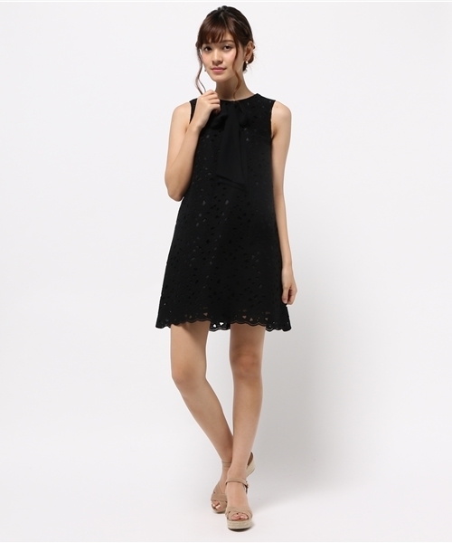 JILL STUART（ジルスチュアート）の「ベラレースオーガンジー刺繍ワンピース（ワンピース・レディース・ブラック/ホワイト/ピンク・0/2/4）」の14枚目の写真