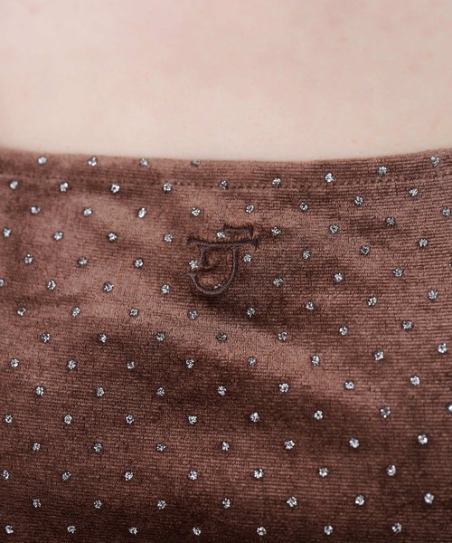 TINA:JOJUN(ティーナジョジュン)の「ベロア ノースリーブトップス TINA:JOJUN(タンクトップ・レディース・ブラック/ブラウン・M)」の3枚目の写真