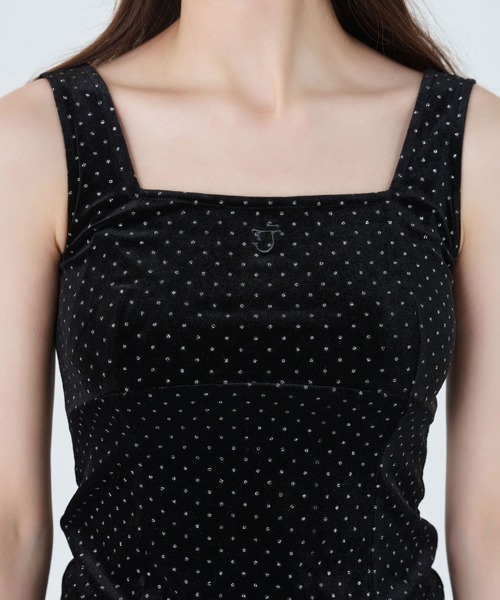 TINA:JOJUN(ティーナジョジュン)の「ベロア ノースリーブトップス TINA:JOJUN(タンクトップ・レディース・ブラック/ブラウン・M)」の15枚目の写真