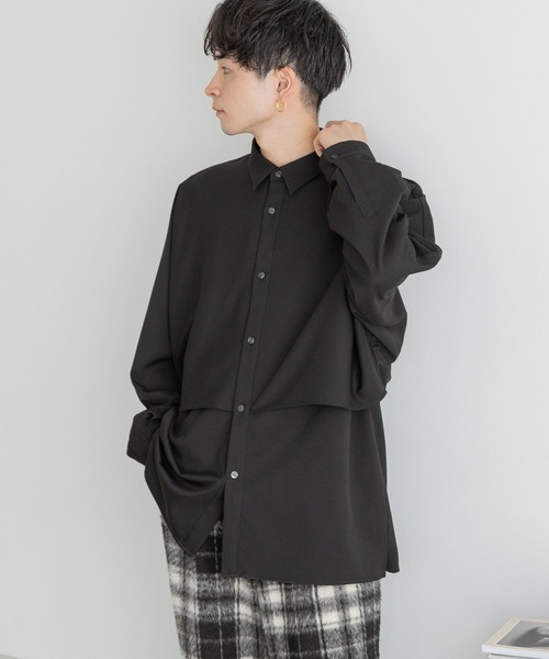 LOWRYS FARM(ローリーズファーム)の「Wヨークドルマンシャツ 967955(シャツ/ブラウス・メンズ・グリーン/ブラック/グレー・MEDIUM/LARGE)」の14枚目の写真