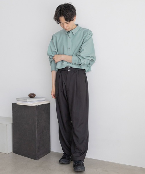 LOWRYS FARM(ローリーズファーム)の「Wヨークドルマンシャツ 967955(シャツ/ブラウス・メンズ・グリーン/ブラック/グレー・MEDIUM/LARGE)」の19枚目の写真