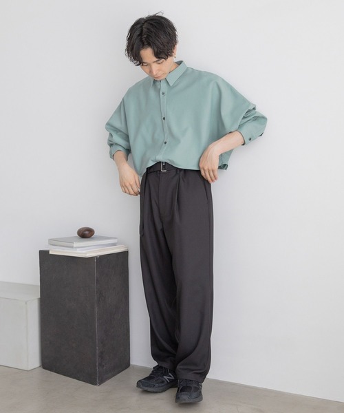 LOWRYS FARM(ローリーズファーム)の「Wヨークドルマンシャツ 967955(シャツ/ブラウス・メンズ・グリーン/ブラック/グレー・MEDIUM/LARGE)」の21枚目の写真